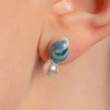 Load image into Gallery viewer, Marble_ Water Drop with Pearl