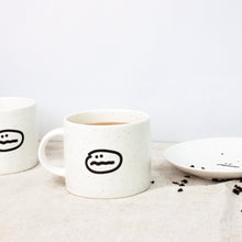 Load image into Gallery viewer, 봄가치 세라믹 컵 고급머그잔 집들이선물그릇 컵앤소서 표정컵 머그세트 점박이컵 스마일컵 컵세트 신혼식기 까페컵 특이한머그컵