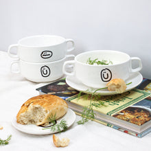 Load image into Gallery viewer, 봄가치 피너츠 세라믹 디저트접시 귀여운 원형 신혼부부 예쁜그릇 집들이선물그릇 찬기